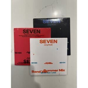 🔥 3 BTS JUNG KOOK - SEVEN 3 CD SINGLES BUNDLE SET
